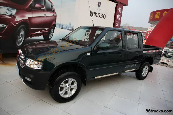 Jinbei Jindian 2019 2.2L Gasoline 112 hp 4x2(6 wheels) Extended Double Cab Pickup Truck (3) | 86Trucks