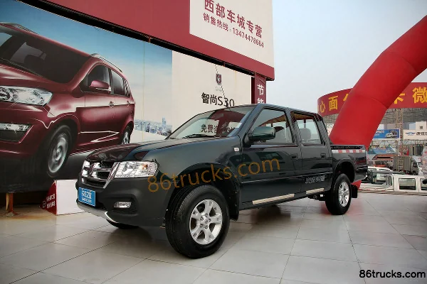 Jinbei Jindian 2019 2.2L Gasoline 112 hp 4x2(6 wheels) Extended Double Cab Pickup Truck (2) | 86Trucks