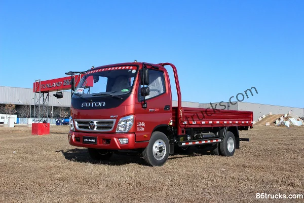 Foton Ollin TX 110 hp 4X2(6 wheels) 4.23m Single Row Flatbed Light Truck Exterior (3) | 86Trucks