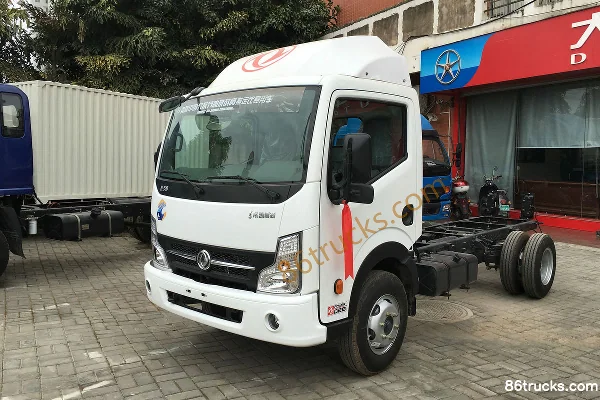 Dongfeng Captain N280 116hp 4X2(6 wheels) 3308mm Wheelbase Single Row Light Truck Chassis (Ratio: 6.143) Exterior (3) | 86Trucks