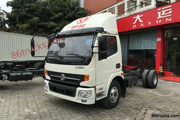 Dongfeng Captain E280 116hp 4X2(6 wheels) 3300mm wheelbase single-row light truck chassis (white) Exterior (3) | 86Trucks