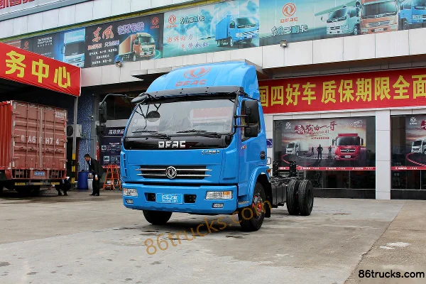 Dongfeng Duolika D6-S 115 hp 4X2(6 wheels) 4.17m single-row flatbed light truck chassis Exterior (3) | 86Trucks