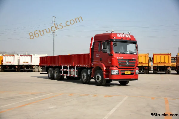 SHACMAN Delong New M3000 Greenway Edition 400hp 8X4(12 wheels) 9.5m Wing Opening Van Cargo Truck (China VI) Exterior
