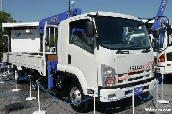 Isuzu FRR Heavy Truck 185hp 4X2(6 wheels) Flatbed Cargo Truck (FRR33) Exterior (2) | 86Trucks