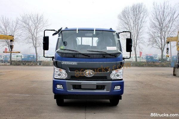 Foton Ruiwo Medium Truck 132 hp 4X2(6 wheels) 5.8m Semi-Cab Flatbed Cargo Truck (1093 Emergency Brake) Exterior (2) | 86Trucks