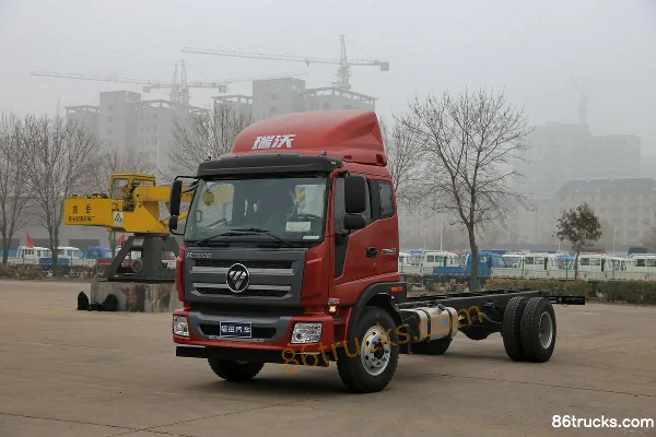 Foton Ruivo Medium Truck 168 hp 4X2(6 wheels) 5700mm Wheelbase Cargo Truck Chassis (6-speed) Exterior (3) | 86Trucks