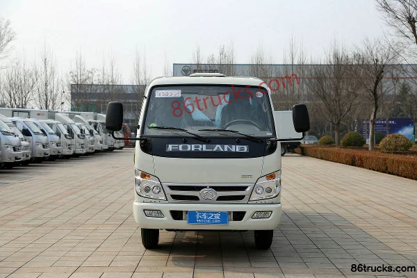 Foton Forland Xiaoka Star 65hp 4X2(6 wheels) 3.3m Single Row Flatbed Light Truck Exterior (2) | 86Trucks