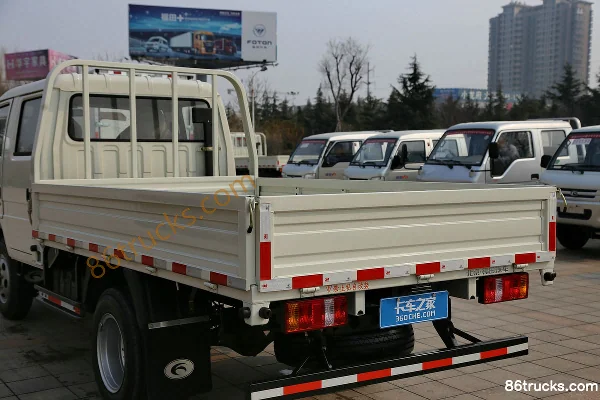 Foton Times petit camion étoile 68 ch 4X2(6 roues) plateau ridelles double cabine 3,02 m micro camion Carrosserie (3) | 86Trucks