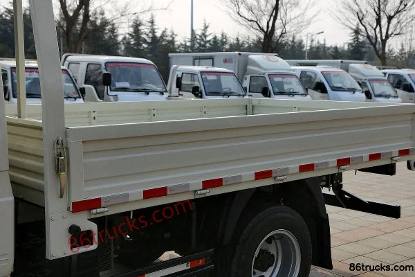 Foton Times petit camion étoile 68 ch 4X2(6 roues) plateau ridelles double cabine 3,02 m micro camion Carrosserie (1) | 86Trucks