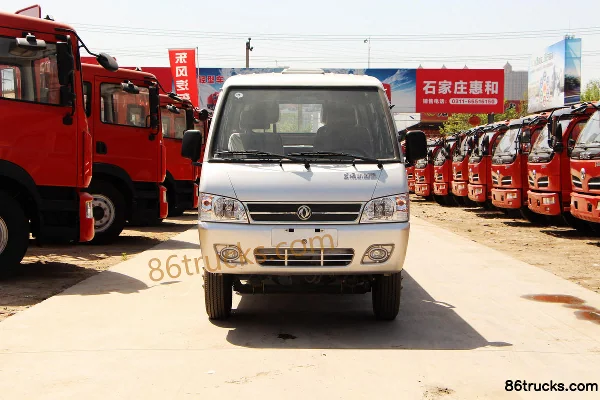 Dongfeng 103 hp 4X2(6 wheels) 2.1m double-row flatbed mini truck Exterior (2) | 86Trucks