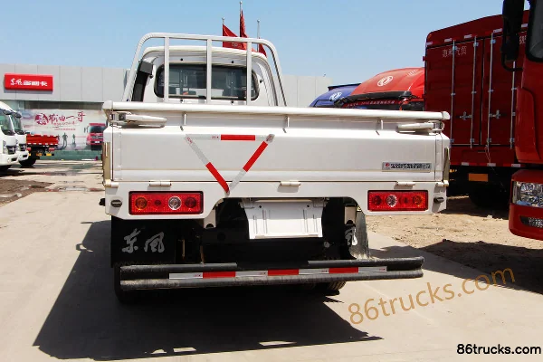 Dongfeng 103 hp 4X2(6 wheels) 2.1m double-row flatbed mini truck Body (3) | 86Trucks