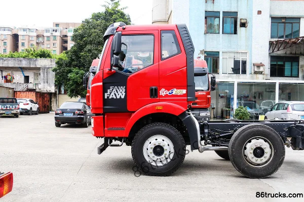 FAW Liute Jinlu Heavy Truck 260 hp 6X2(8 wheels) 9.6m Flatbed Cargo Truck Exterior (3) | 86Trucks