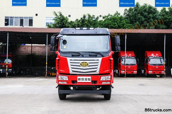 FAW Liute Jinlu Heavy Truck 260 hp 6X2(8 wheels) 9.6m Flatbed Cargo Truck Exterior (2) | 86Trucks