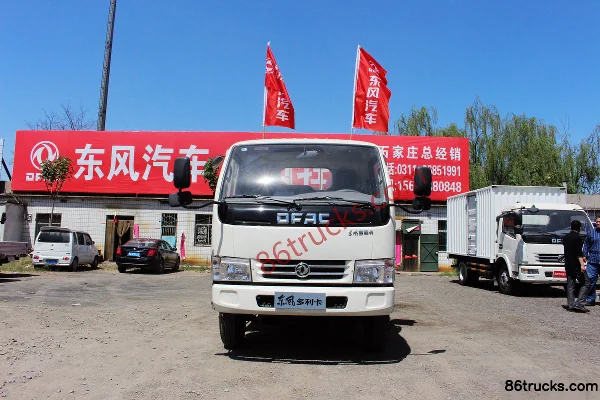 Dongfeng Duolika D6 113 hp 4X2(6 wheels) 4.15m single-row flatbed light truck Exterior (2) | 86Trucks