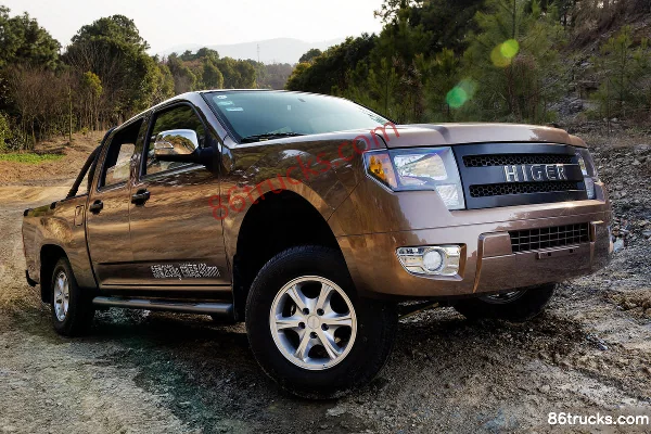 HIGER Longwei Standard Edition 2015 Model 2WD 2.8T Diesel Double Cab Pickup Extérieur