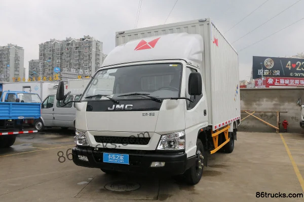 JMC New Kaiyun 116 hp 4X2(6 wheels) 4m Single Row Van Light Truck (Wide Body) Exterior (3) | 86Trucks