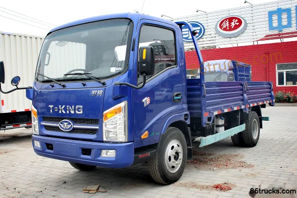 Tangjun Ouling T3 Series 117hp 4X2(6 wheels) 4.15m Single Row Flatbed Light Truck Exterior (3) | 86Trucks