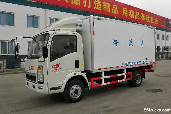 Sinotruk HOWO 115 hp 4X2(6 wheels) Refrigerated Truck (Lvye Brand) Exterior (3) | 86Trucks