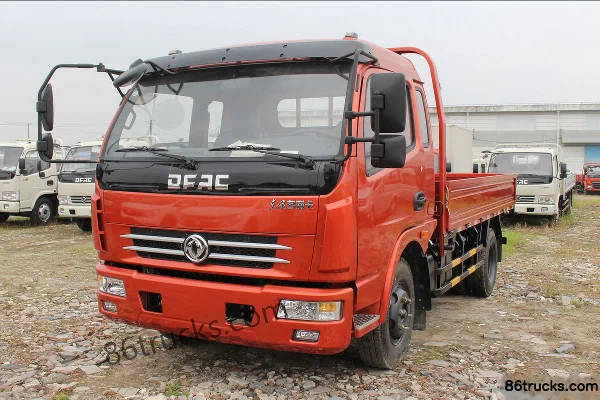 Dongfeng Duolika D6 130hp 4X2(6 wheels) 3.8m Semi-crew Flatbed Light Truck (Yellow Plate) Exterior (3) | 86Trucks