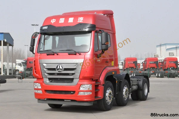 Sinotruk Hohan J5G Heavy Truck 340hp 6X2(8 wheels) Dangerous Goods Tractor Truck Exterior (2) | 86Trucks