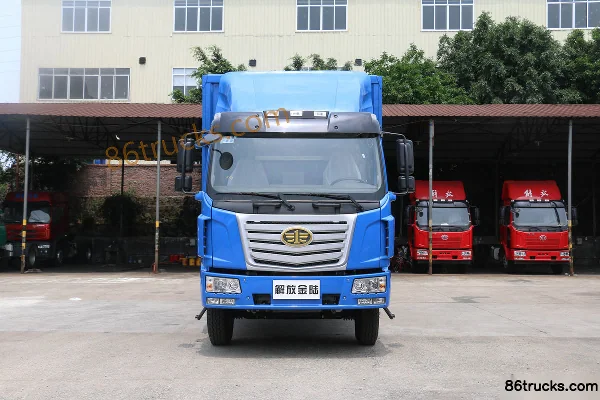 FAW Liute Jinlu Medium Truck 160 hp 4X2(6 wheels) 7.7m Van Cargo Truck (378 axle) Exterior (2) | 86Trucks