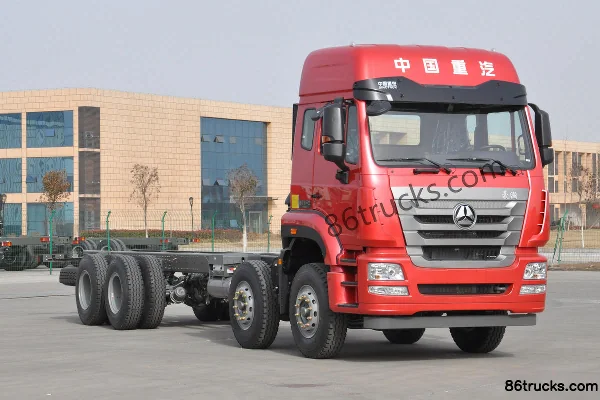 Sinotruk Haohan J5G 310 hp 8X4(12 wheels) 7.99 m³ concrete mixer truck chassis Exterior