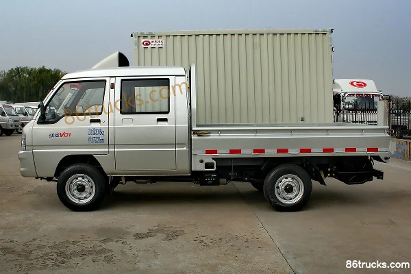 Foton Times Yuling VQ1 1.5L 112 ch 4X2(6 roues) essence 2,5 m camion plateau double cabine (double roues arrière) Extérieur (3) | 86Trucks