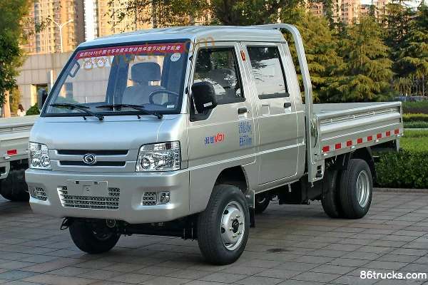 Foton Times Yuling VQ1 1.5L 112 ch 4X2(6 roues) essence 2,5 m camion plateau double cabine (double roues arrière) Extérieur (2) | 86Trucks