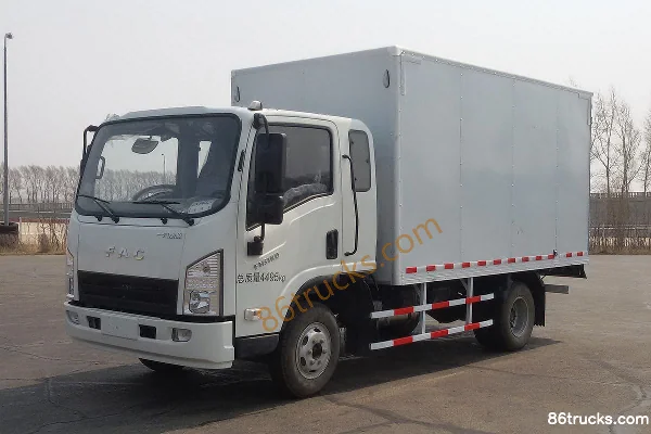 FAW Linghe City Star 87 ch 4X2(6 roues) camion léger fourgon 3,74 m cabine demi-avancée Extérieur (3) | 86Trucks