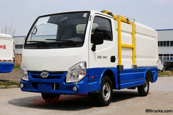 Nanjing Auto Changda Xiaofuxing 11 hp 4X2(6 wheels) Electric Self-loading Garbage Truck Exterior (3) | 86Trucks