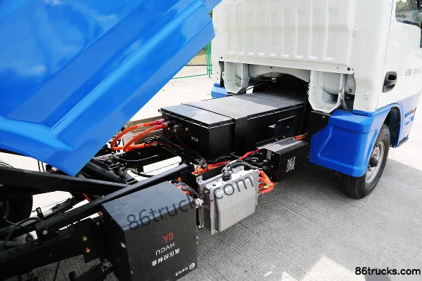 Nanjing Auto Changda Xiaofuxing 11 hp 4X2(6 wheels) Electric Self-loading Garbage Truck Chassis (2) | 86Trucks
