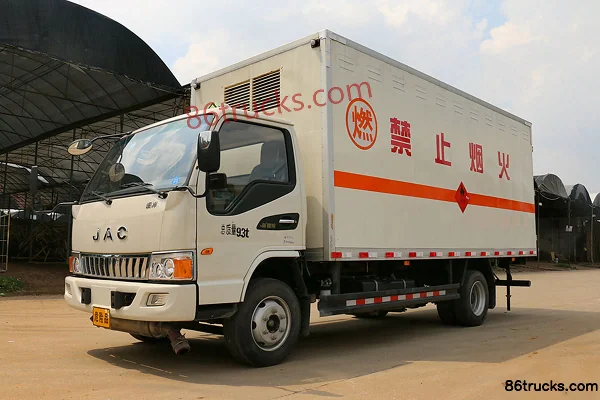 JAC Junling 130 ch 4X2(6 roues) transport d'explosifs (marque Shaoye) Extérieur (3) | 86Trucks