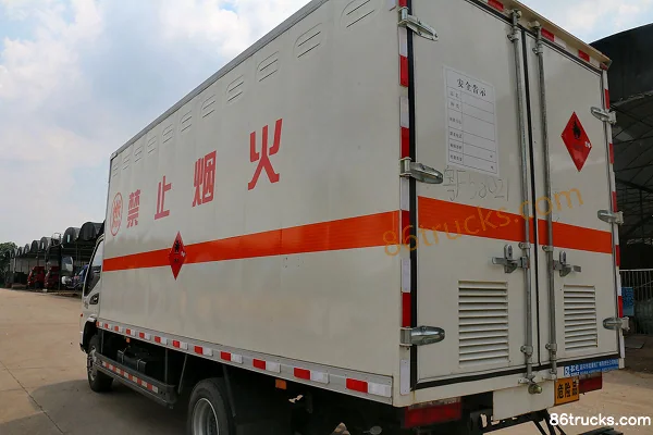 JAC Junling 130 ch 4X2(6 roues) transport d'explosifs (marque Shaoye) Carrosserie (1) | 86Trucks