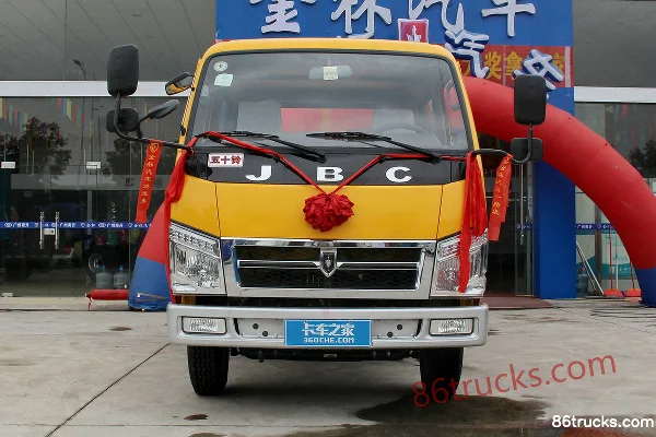 Jinbei Qiyun 109 ch 4X2(6 roues) camion léger à plateau 3,3 m double cabine (frein hydraulique) Extérieur (2) | 86Trucks