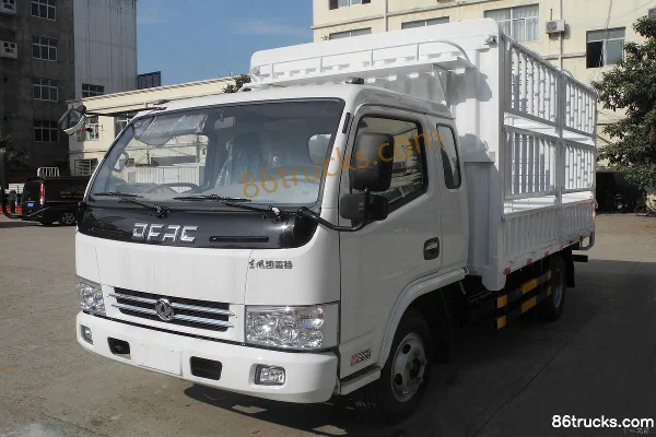 Dongfeng Captain E280 116 hp 4X2(6 wheels) 3.8m Row Half Cage Van Light Truck Exterior (3) | 86Trucks