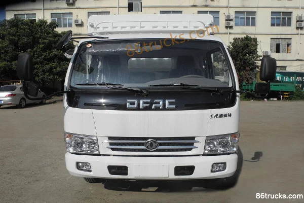 Dongfeng Captain E280 116 hp 4X2(6 wheels) 3.8m Row Half Cage Van Light Truck Exterior (2) | 86Trucks