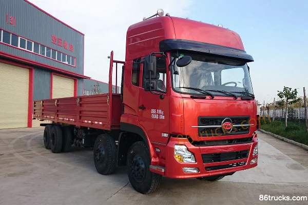 YITUO 270 hp 8X4(12 wheels) 9.6m Flatbed Cargo Truck Exterior