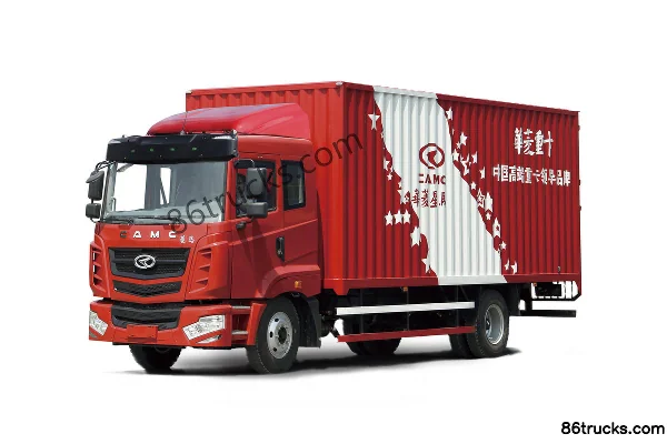 Hualing Lingma H3 160 hp 4X2(6 wheels) 7.8m van cargo truck Exterior (3) | 86Trucks