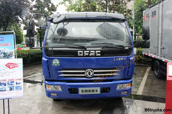 Dongfeng Duolika D7 Super Power 200hp 4X2(6 wheels) 6.8m Flatbed Cargo Truck with Half Cab Exterior (2) | 86Trucks