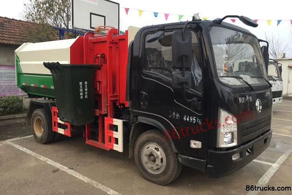 SHACMAN Commercial Vehicle Xuande X9 130 hp 4X2(6 wheels) Hanging Bucket Garbage Truck (Chufei Brand) Exterior