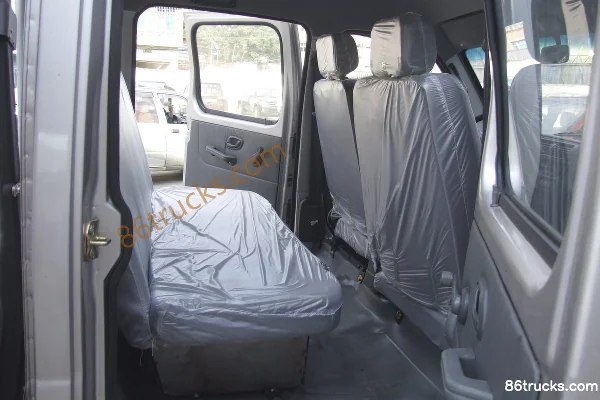 Dongfeng Junfeng 1.3L 87 hp 4X2(6 wheels) Gasoline 2.5m Double-Cab Stake Truck (3) | 86Trucks