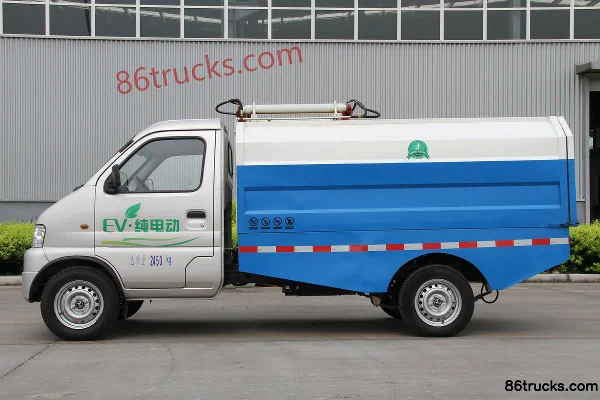 Kama W01 3.5T 4X2(6 roues) camion benne à ordures électrique pur à chargement automatique à cabine simple Extérieur (3) | 86Trucks