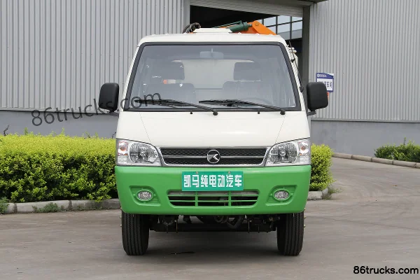 Kama EV 27hp 4X2(6 wheels) Pure Electric Single Row Garbage Truck Exterior (2) | 86Trucks