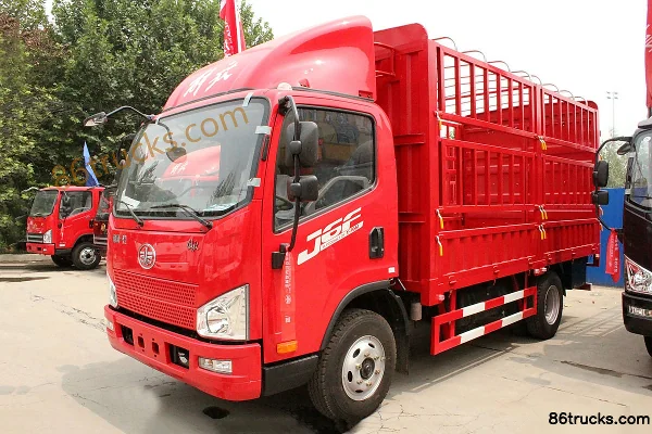 FAW Jiefang J6F 150hp 4X2(6 wheels) 4.21m single-row stake-grate light truck Exterior (2) | 86Trucks