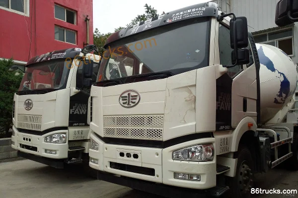 FAW Jiefang J6P 350hp 6X4(10 wheels) 4.4m³ concrete mixer truck Exterior (2) | 86Trucks