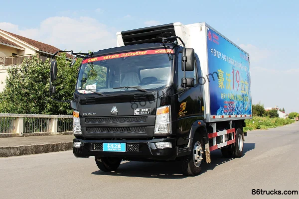 Sinotruk HOWO Tongshuai 141 ch 4X2(6 roues) camion frigorifique (pont MAN) Extérieur (3) | 86Trucks