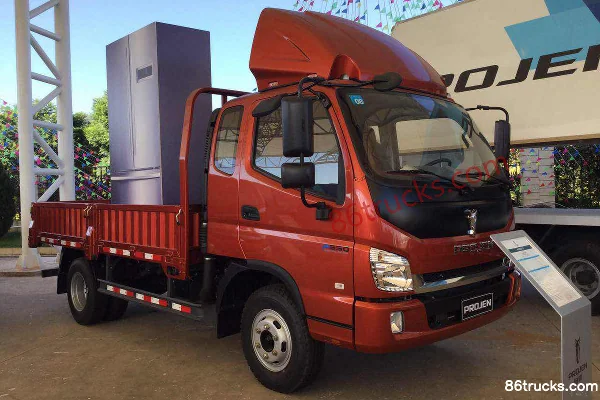 Bojun Yijun 115hp 4X2(6 wheels) 3.845m single-row flatbed light truck Exterior (2) | 86Trucks