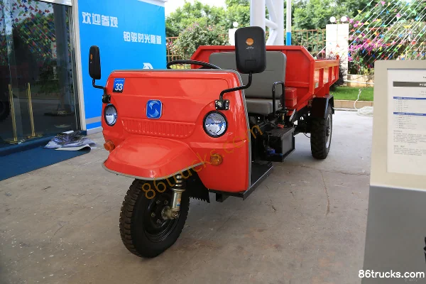 Shijun Semi-Enclosed Dump Three-Wheel Low-Speed Truck (Full-Floating 8-Speed Integrated Rear Axle) Exterior (3) | 86Trucks