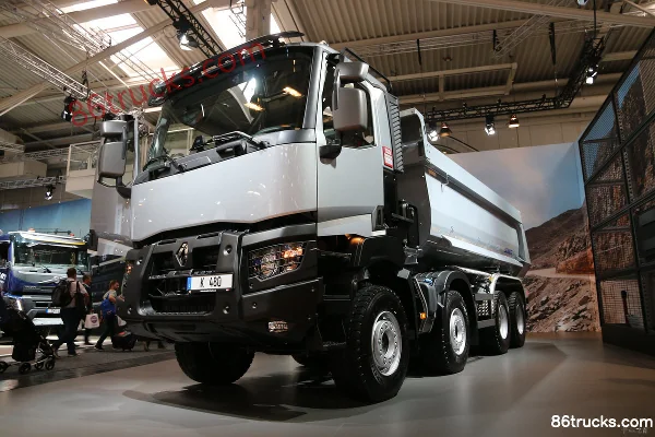 Renault Kerax Heavy Truck 480hp 8X4(12 wheels) Dump Truck Exterior (2) | 86Trucks