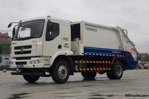 Dongfeng Liuqi Chenglong M3 180 hp 4X2(6 wheels) Compactor Garbage Truck (Zoomlion Brand) Exterior (3) | 86Trucks